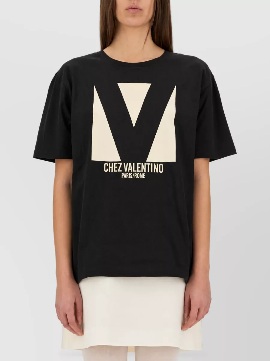 Valentino Cotton Printed T-Shirt