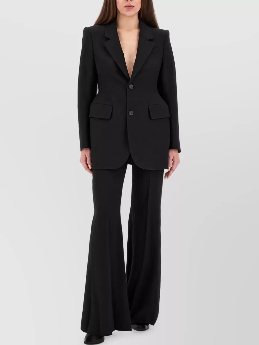 Balenciaga Virgin Wool Hourglass Suit Jacket