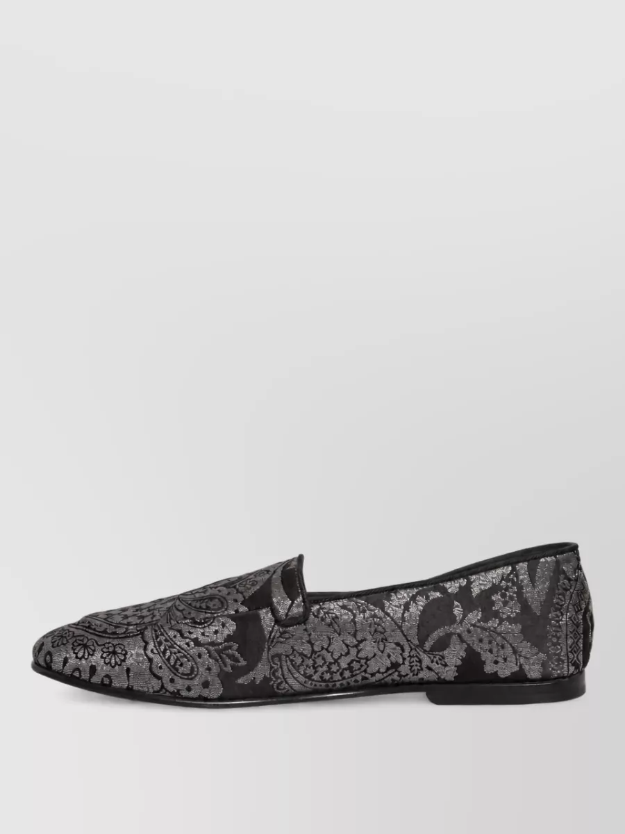 Dolce&Gabbana Leather Slip-On Slippers