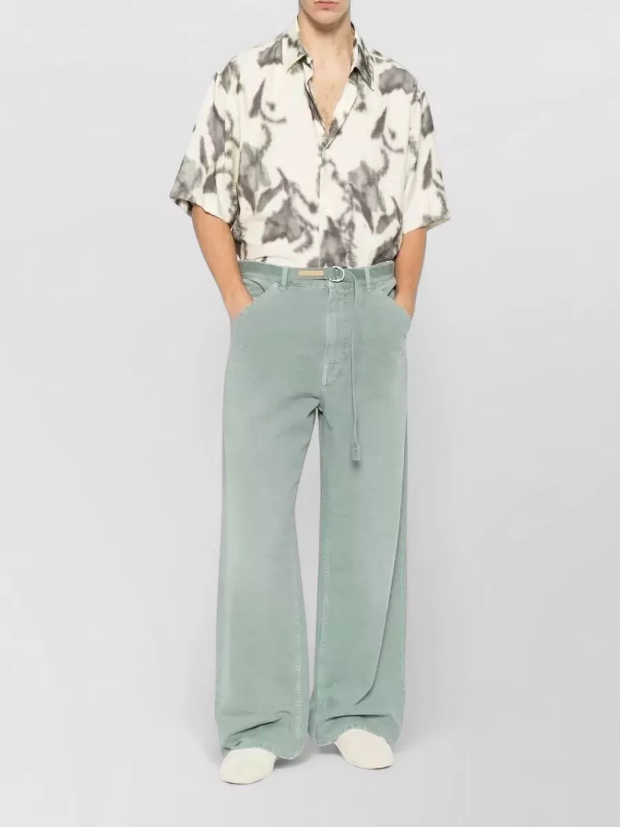 Marni Denim Wide-Leg Trousers
