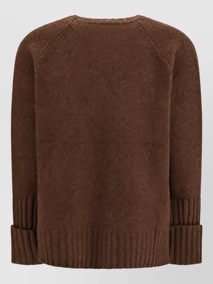 Tory Burch Merino Wool Floral-Embroidery Sweater