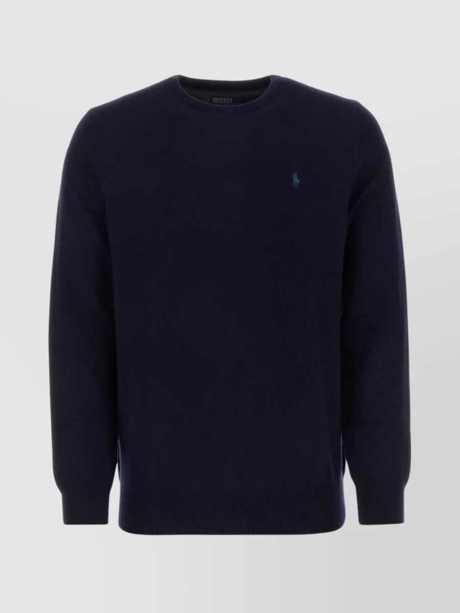 Shop Polo Ralph Lauren Polo Pony Versatile Wool Crewneck Sweater In Blue