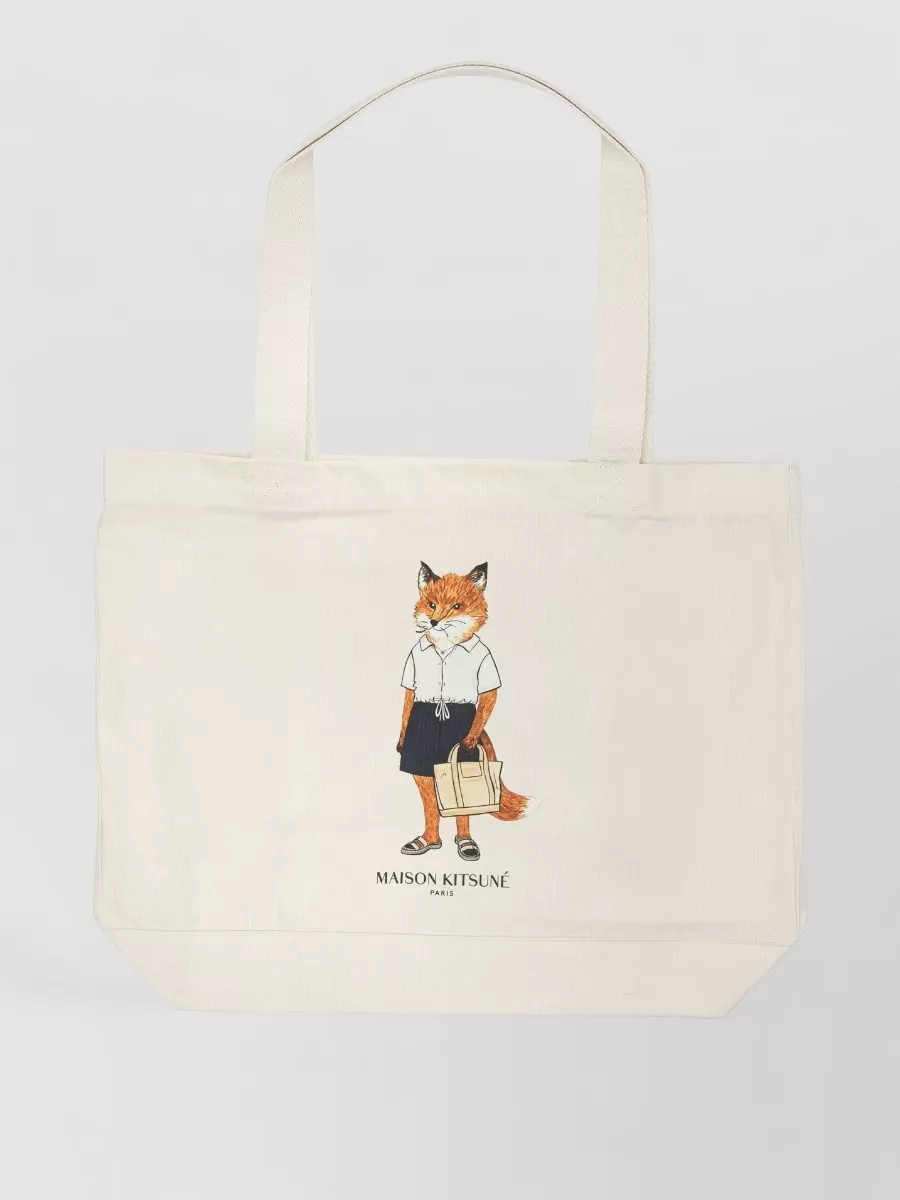 Maison Kitsuné canvas tote bag