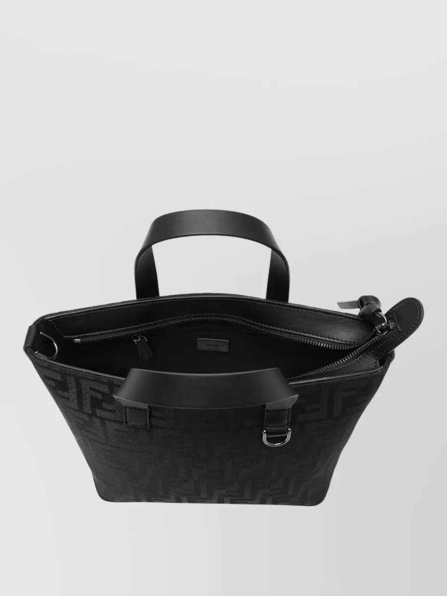 Fendi Shopping Tote Nylon Ff Grace Top Handles