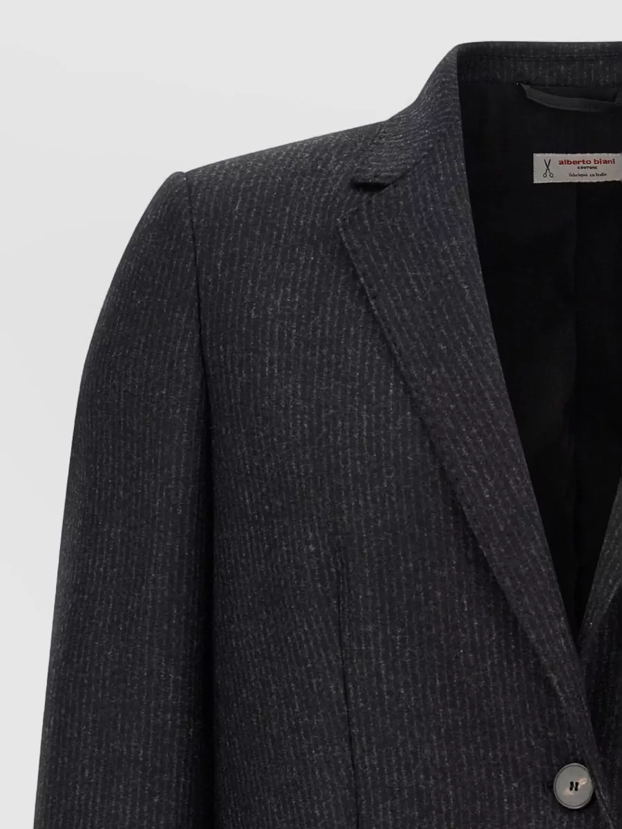 Alberto Biani wool pinstripe single-breasted blazer