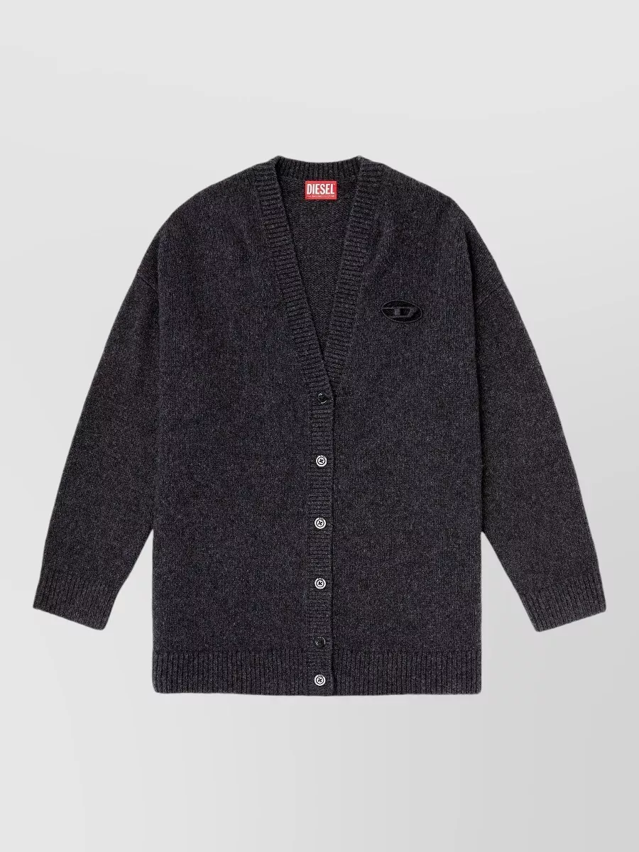 Diesel alpaca wool buttoned cardigan