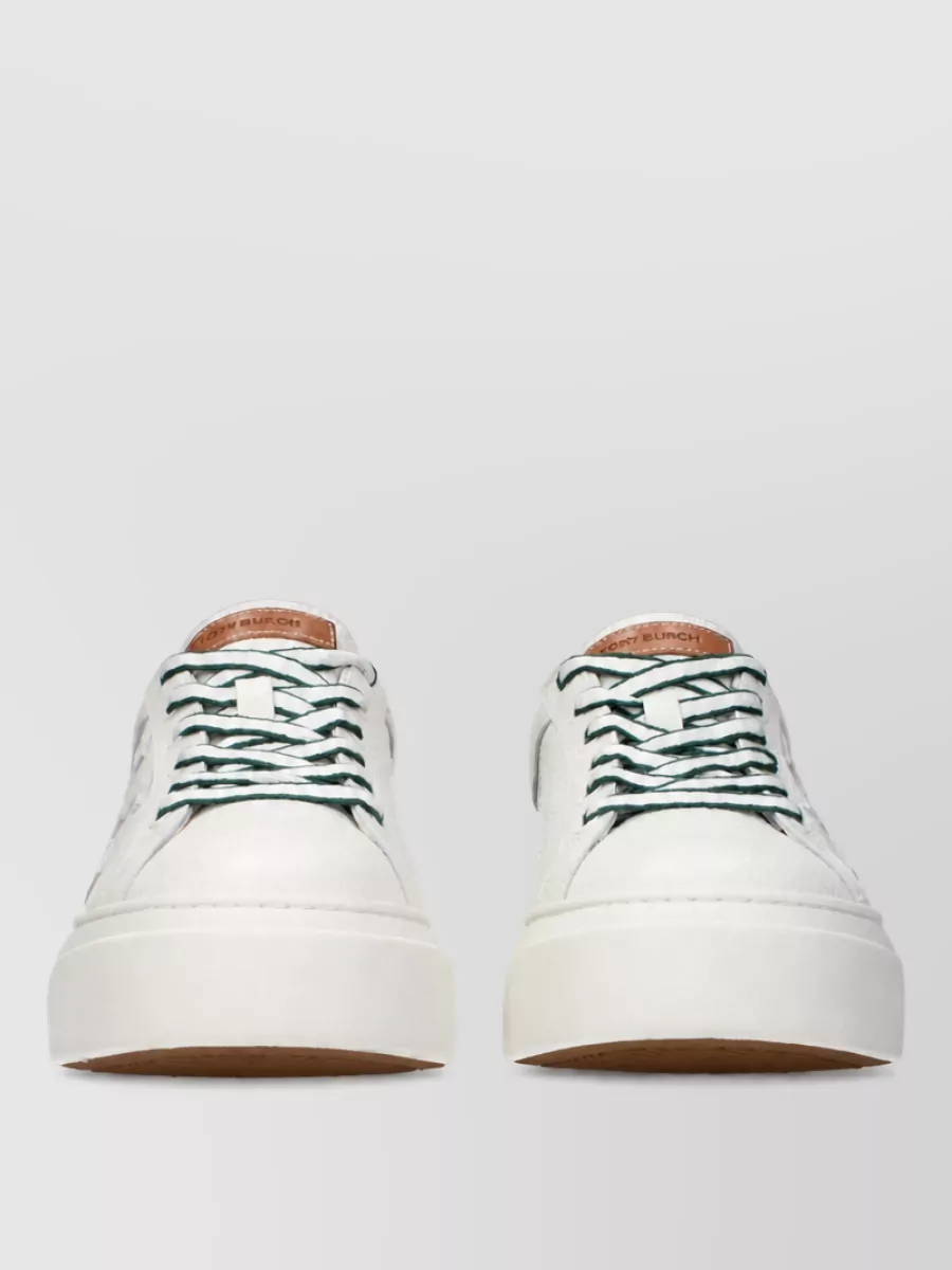 Tory Burch leather lace-up sneakers