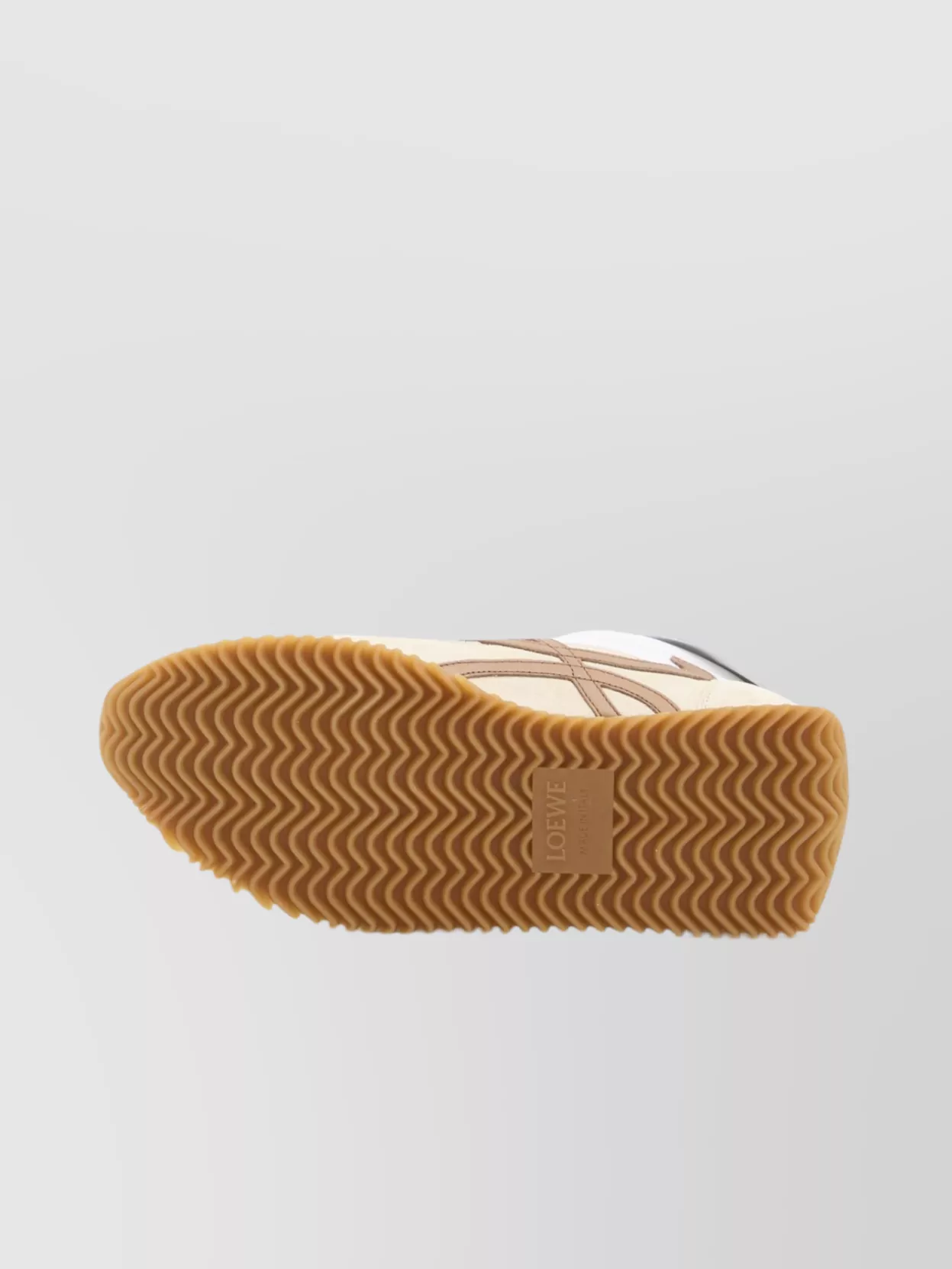 Loewe Flow Runner Leather-trimmed Shell And Suede Sneakers In White