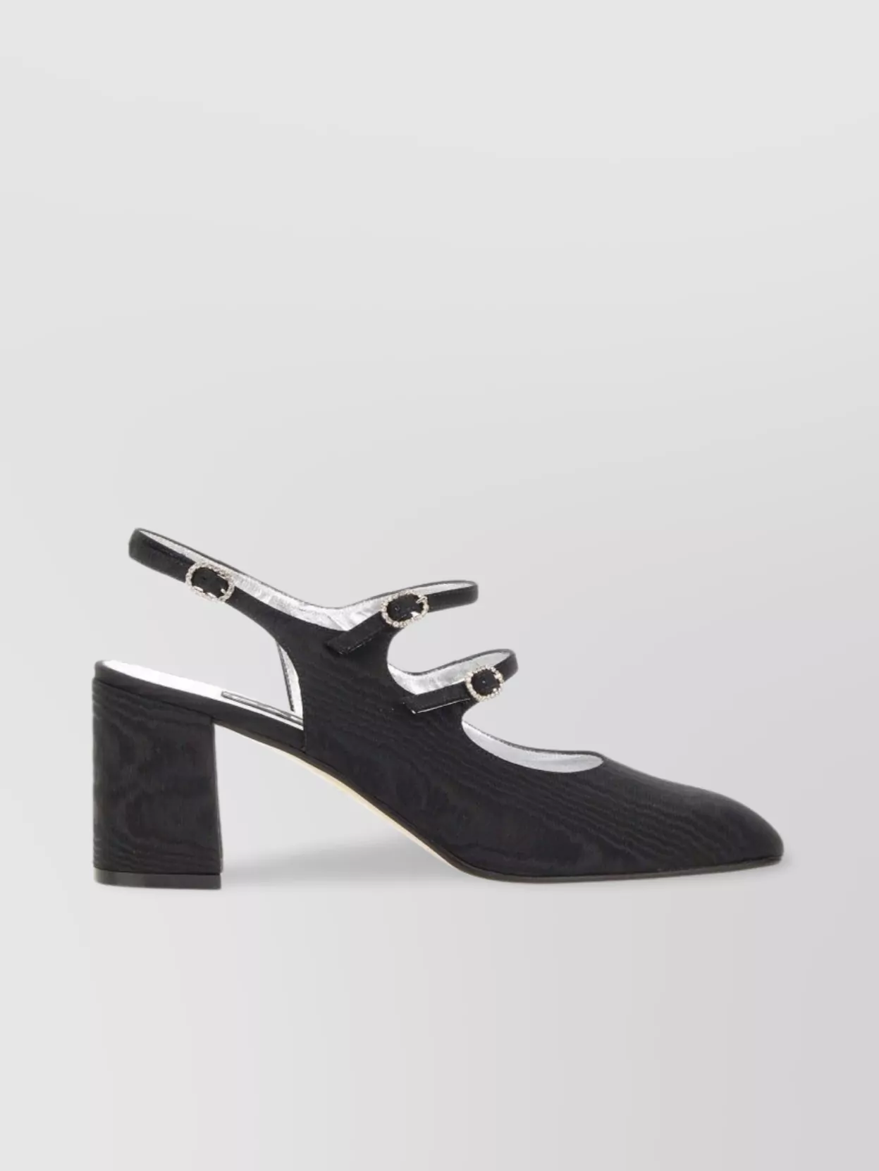 Carel Paris Block Heel Sling Back Strappy Pumps