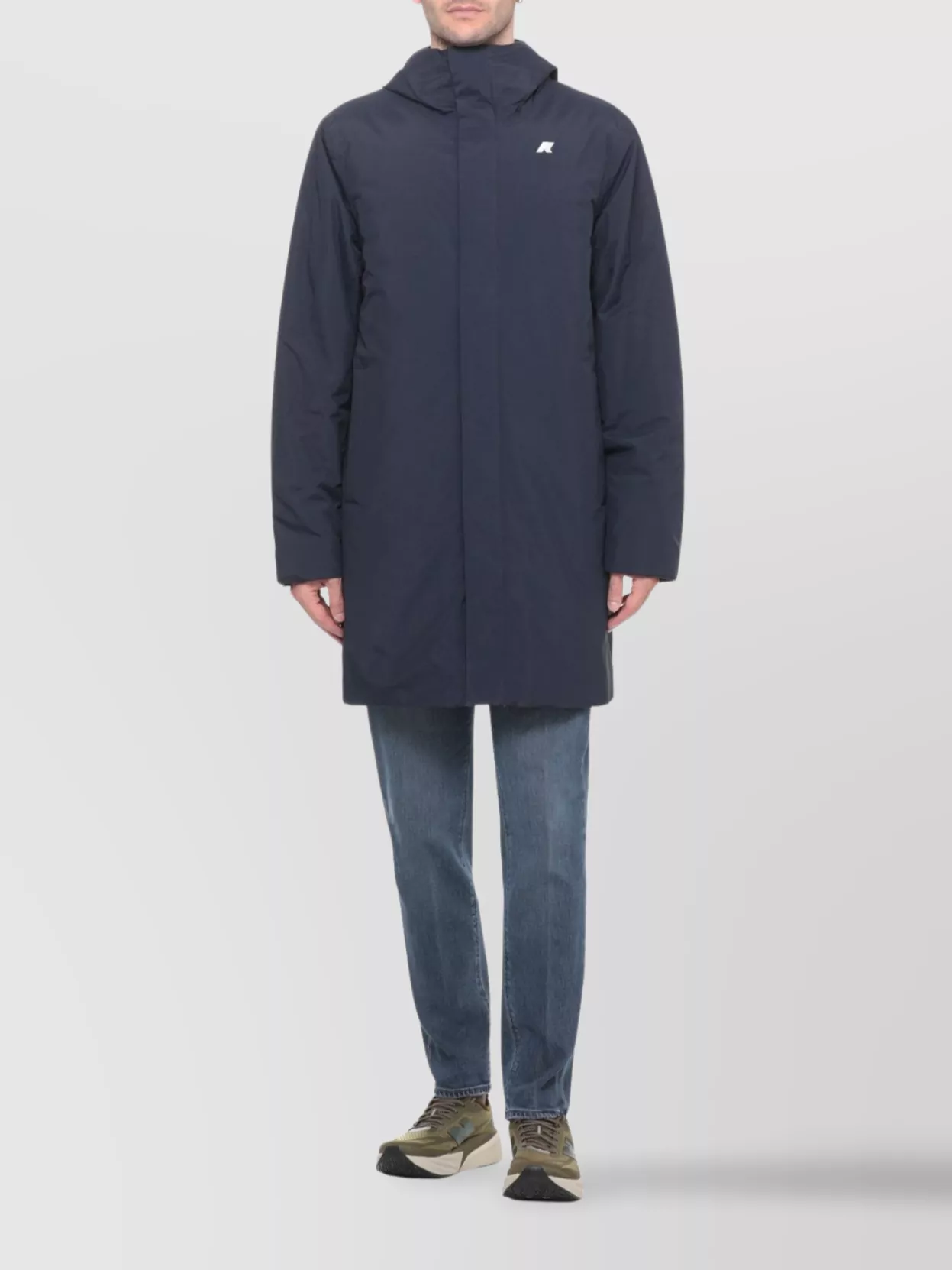 K-Way Hooded Long Sleeve Down Jacket