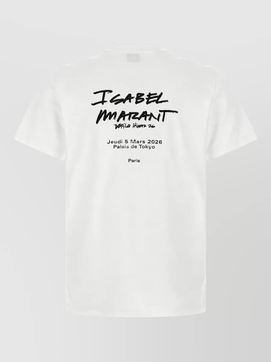 Isabel Marant Cotton Relaxed-Fit Logo-Print T-Shirt