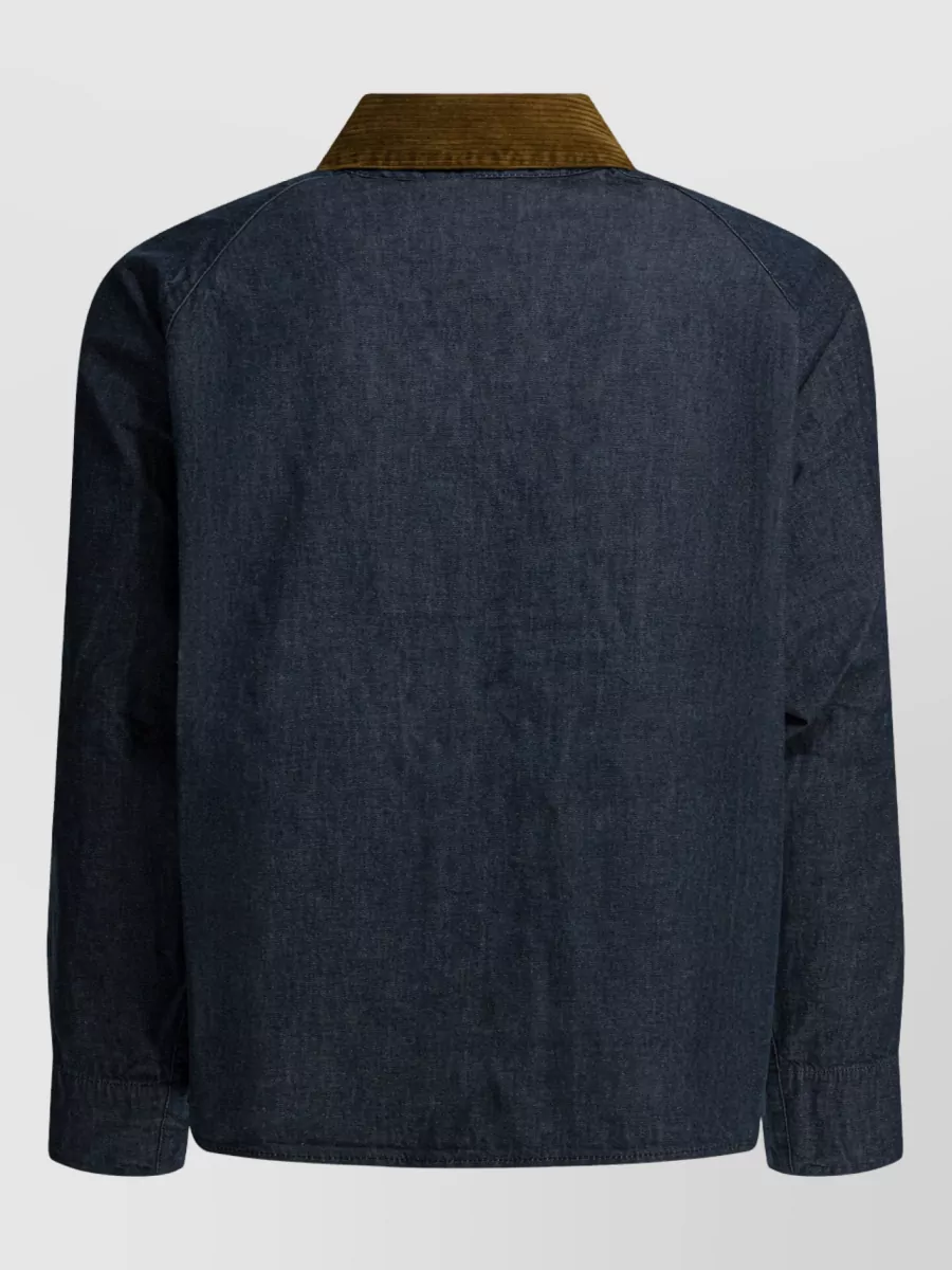 Barbour Cotton Denim Single Breasted Coat