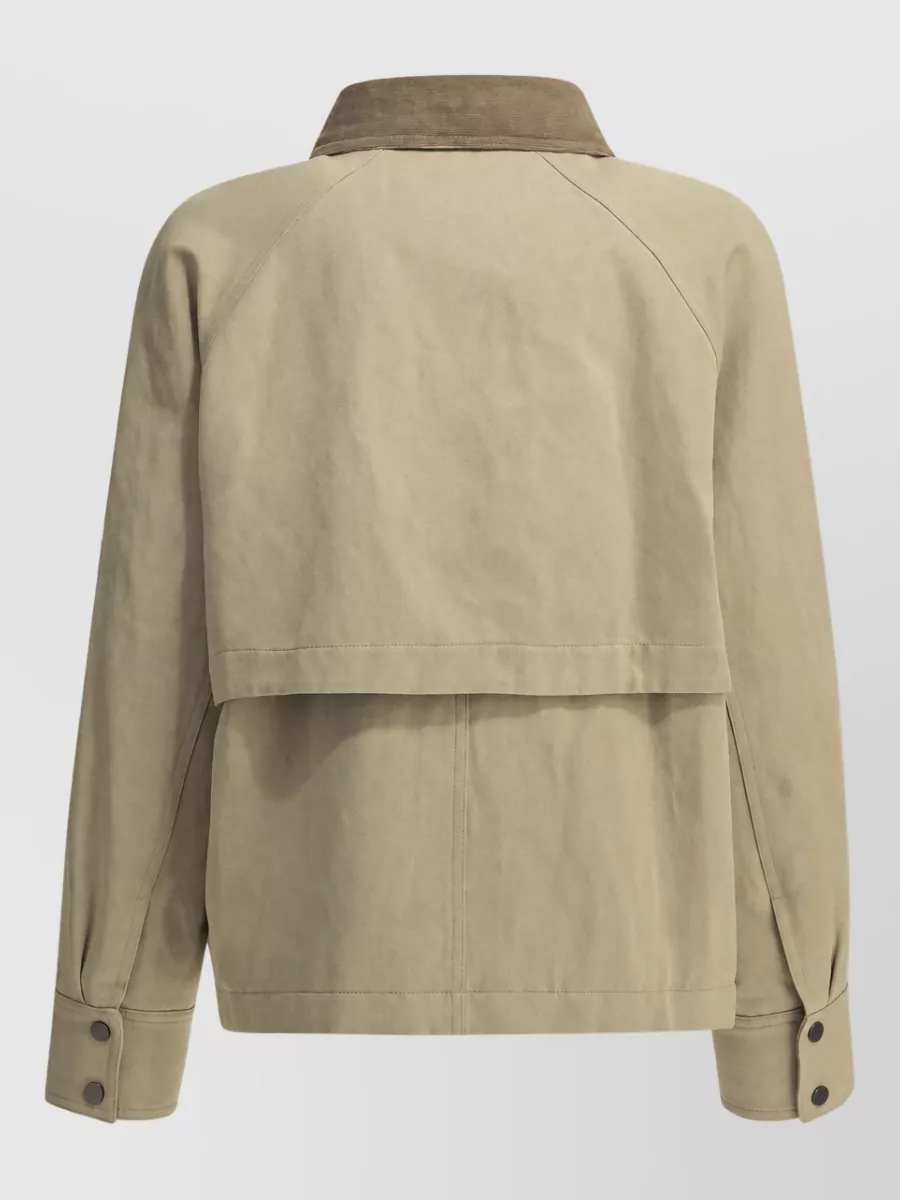 Brunello Cucinelli Cotton And Linen Oversized Coat