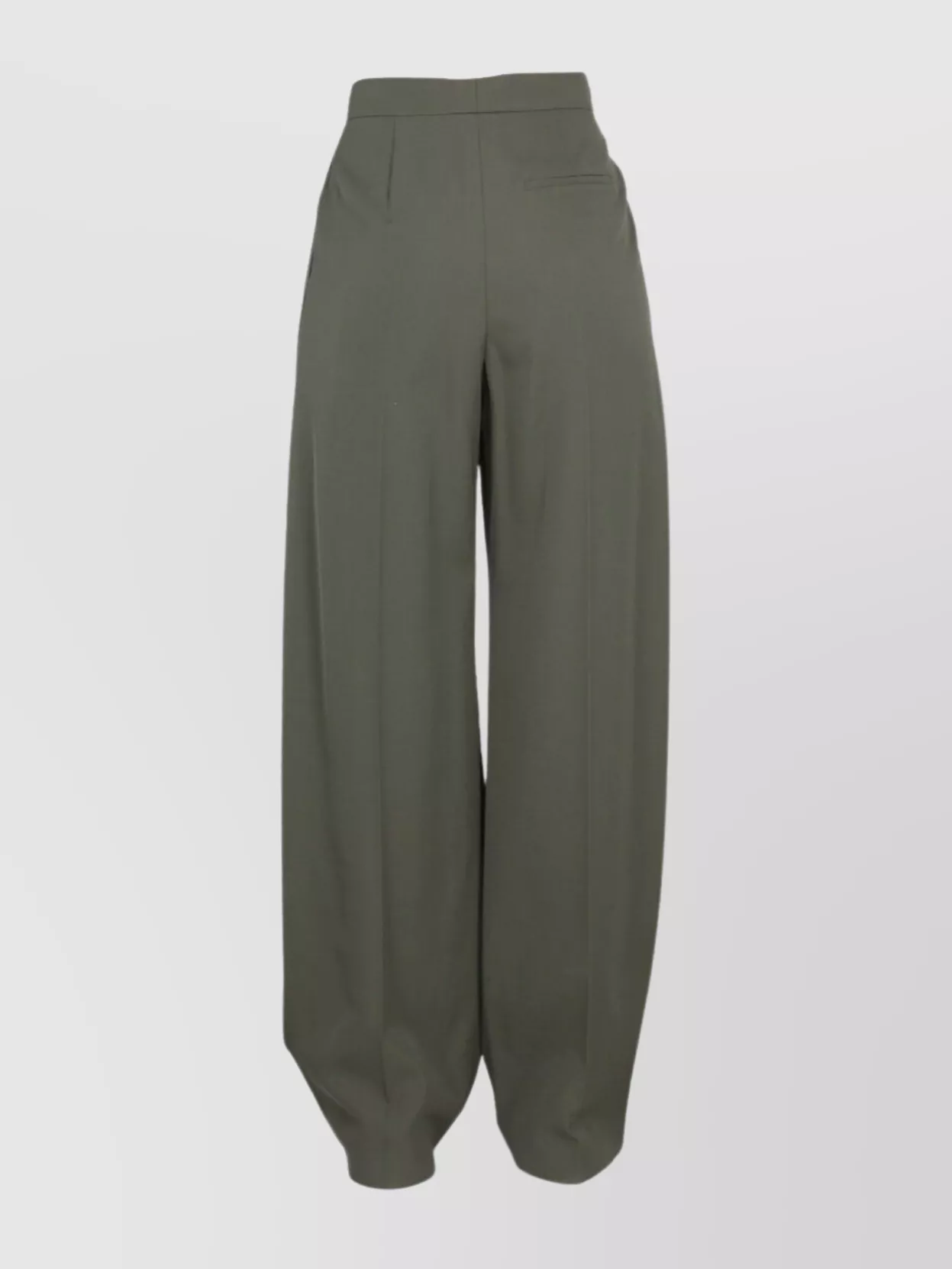 Alexander Mcqueen High Waist Wide Leg Trousers With Belt Loops