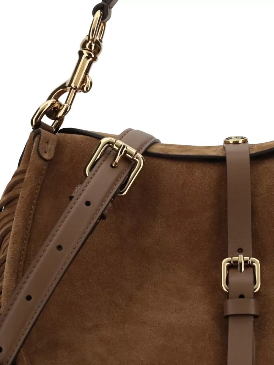 Etro Medium Suede Fringe Shoulder Bag
