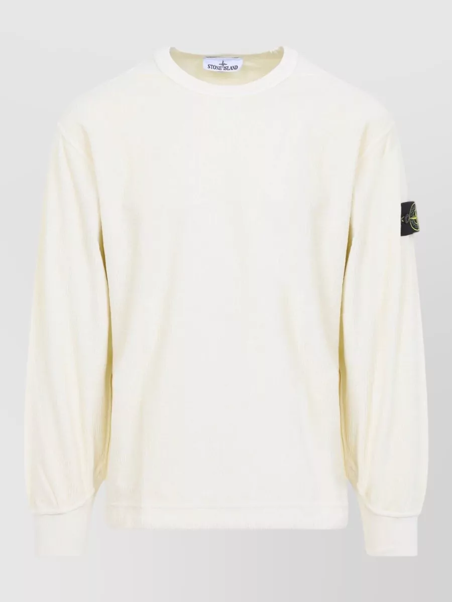 Stone Island ribbed cotton crewneck sweatshirt