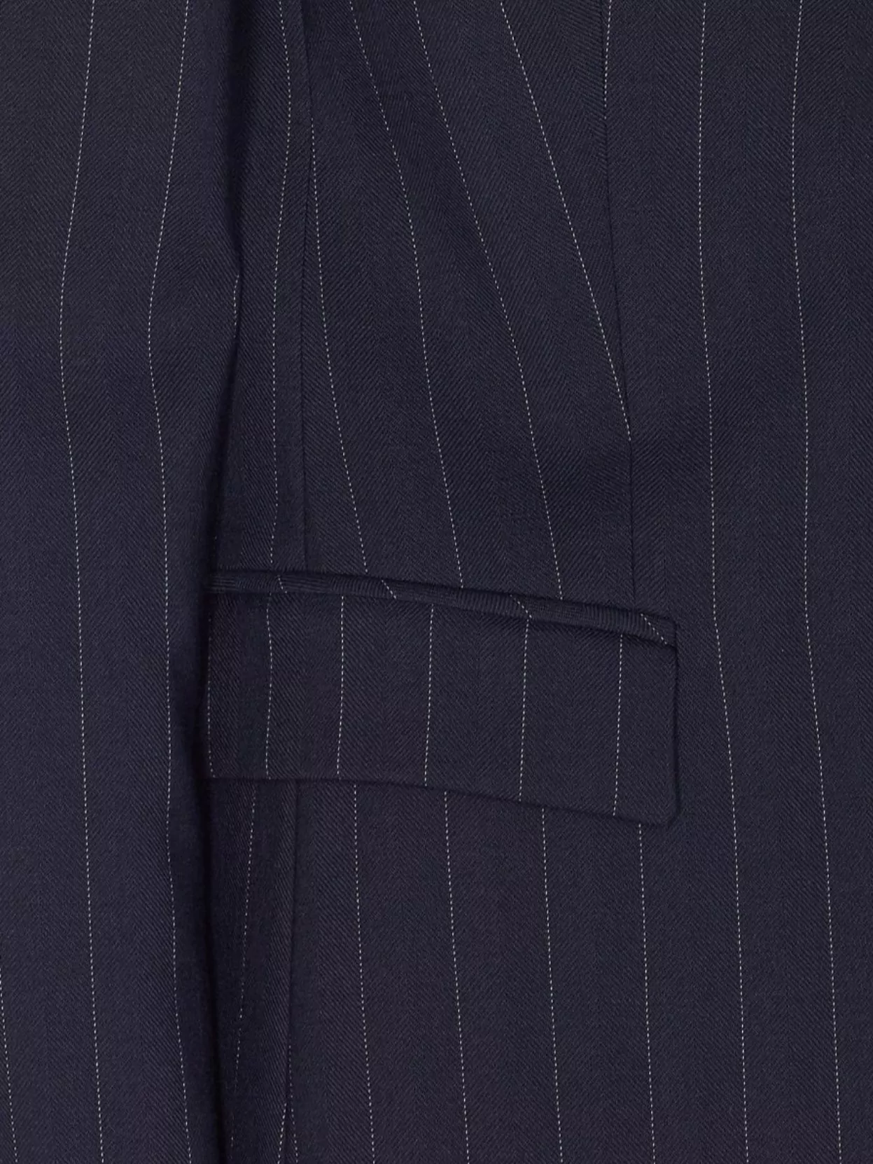 Pinko Striped V-Neck Jacket Flap Pockets