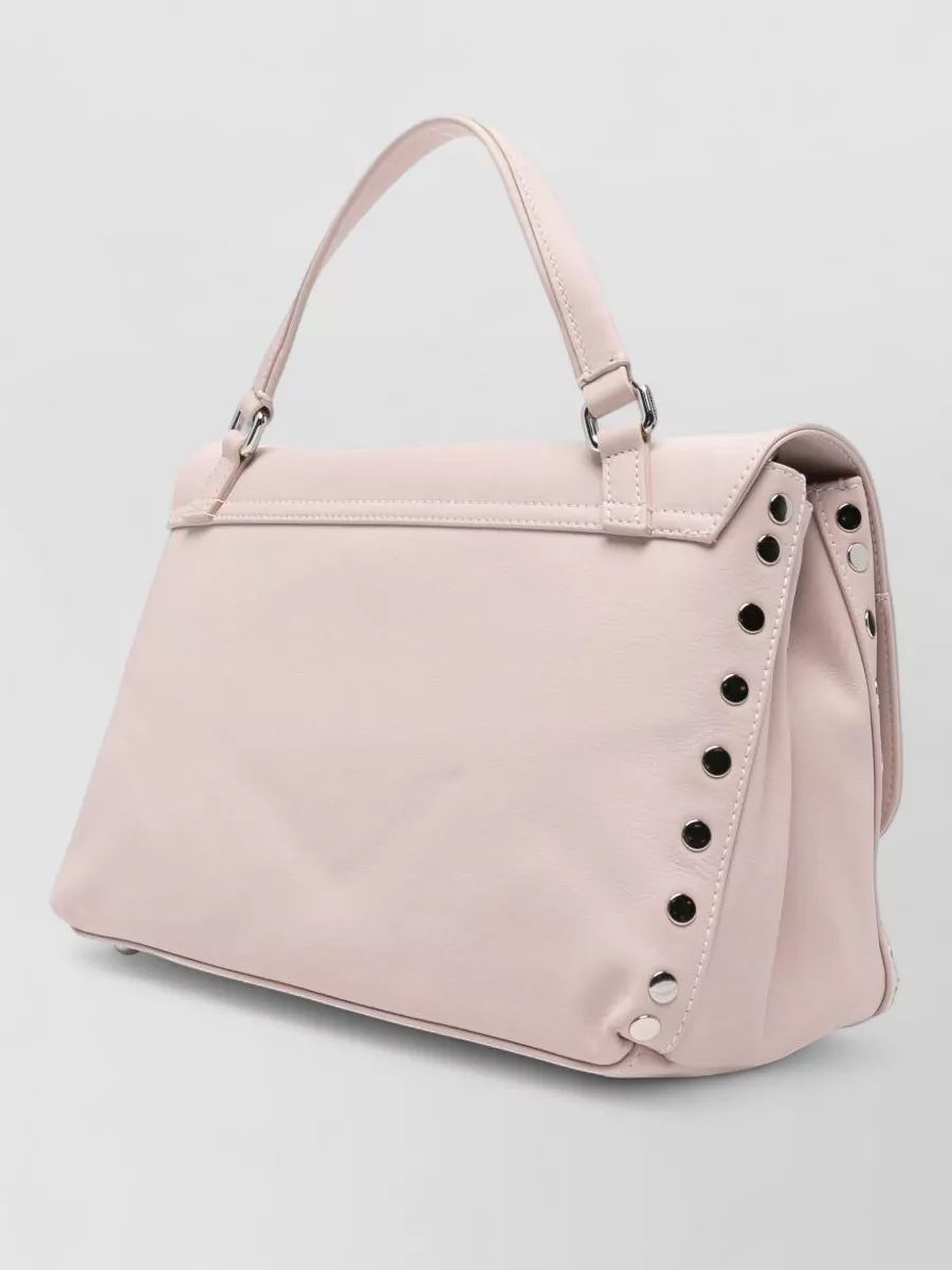 Zanellato Leather Studded Shoulder Bag
