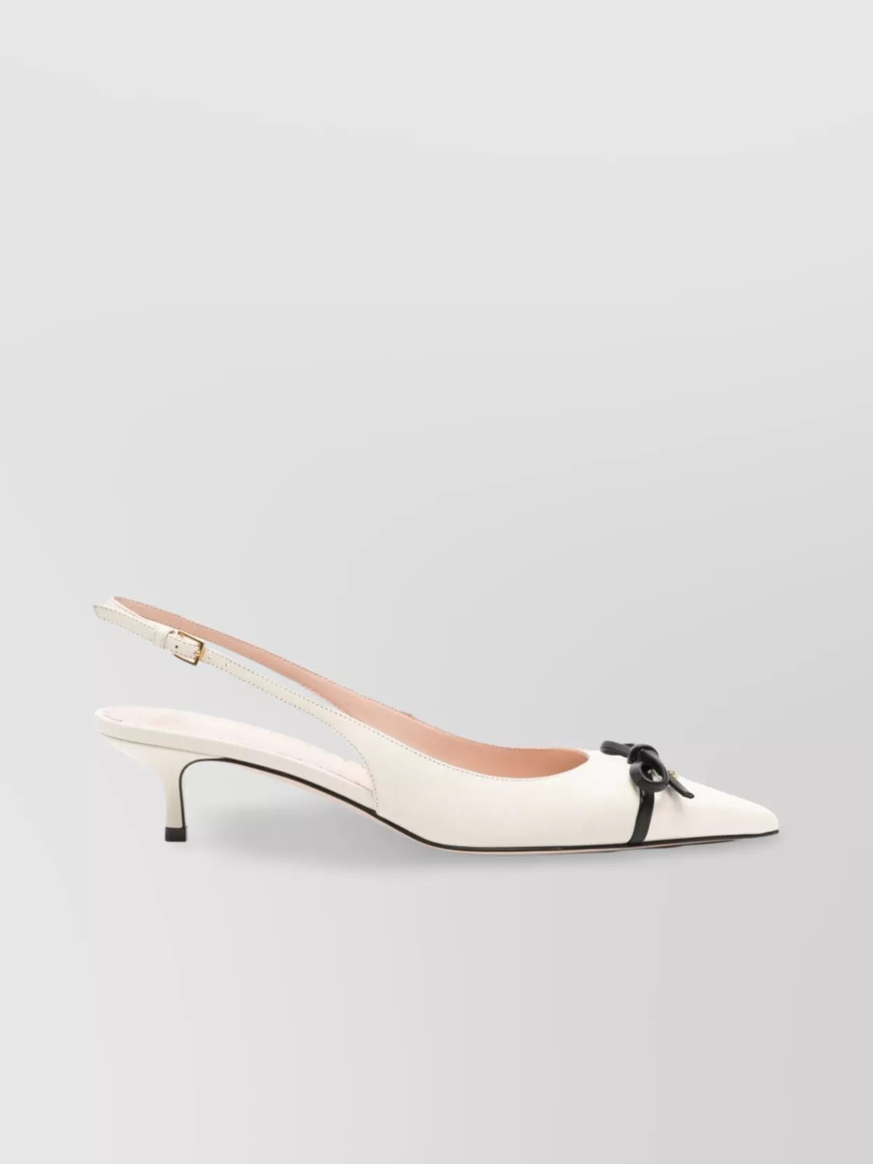 Valentino Garavani Bow Detail Kitten Heel Pumps