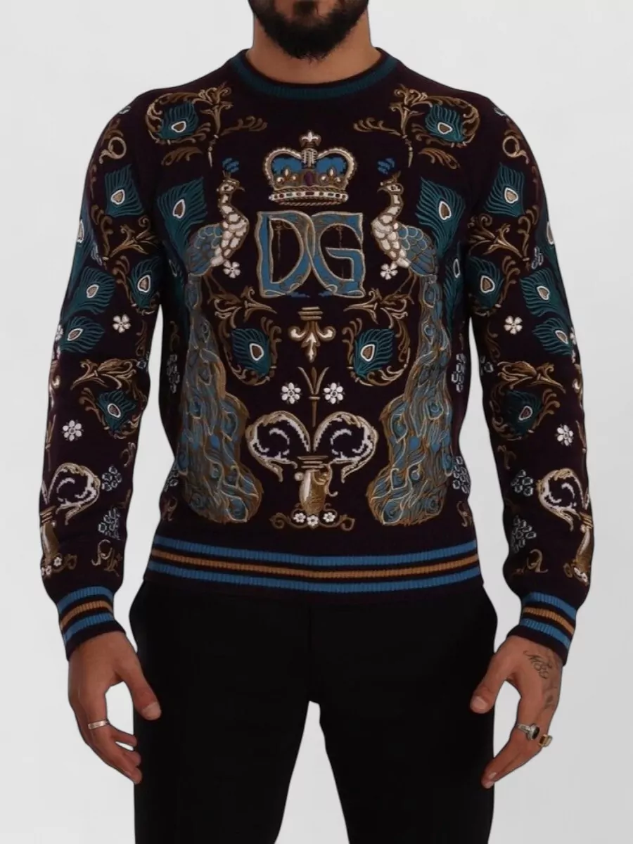 Dolce&Gabbana cashmere embroidered sweater