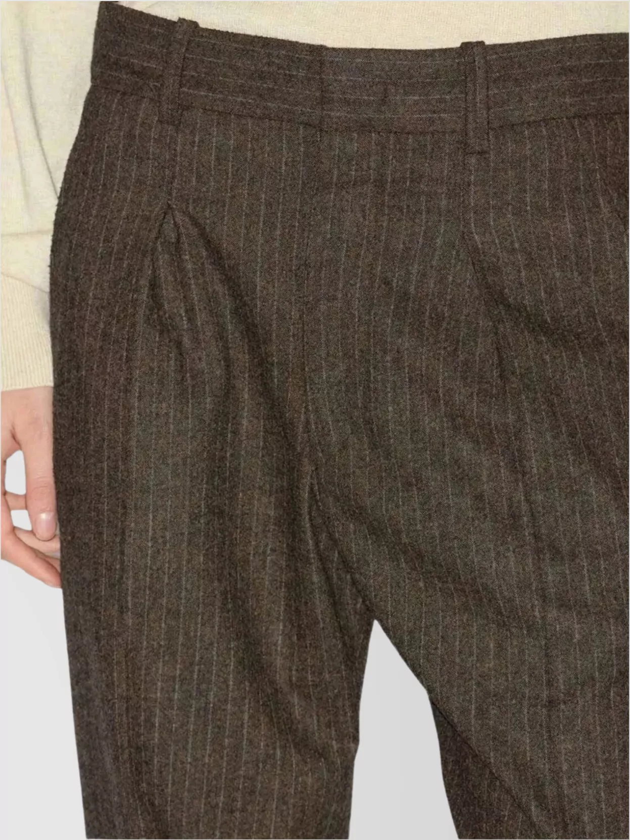 Isabel Marant Tailored Wide Leg Trousers Pinstripes