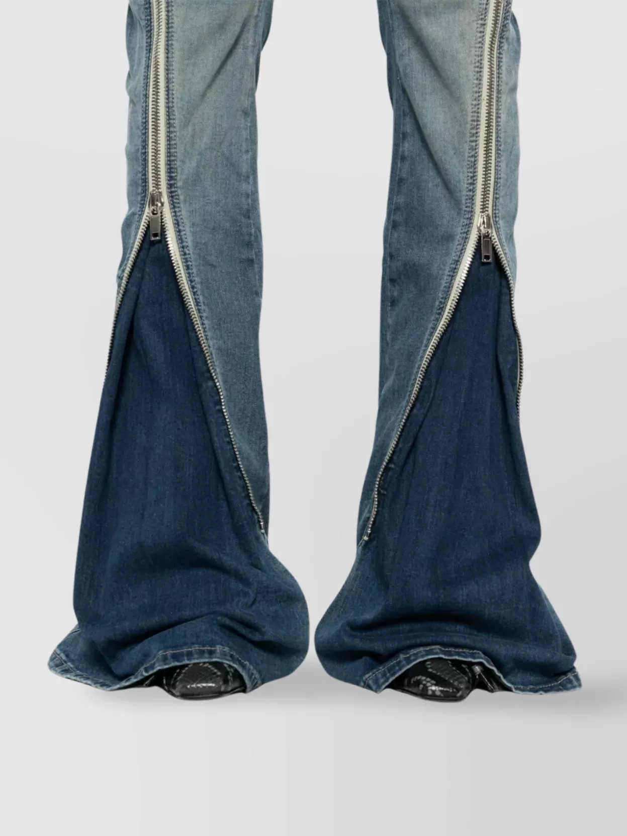 Rick Owens Drkshdw Denim Trousers Belt Loops