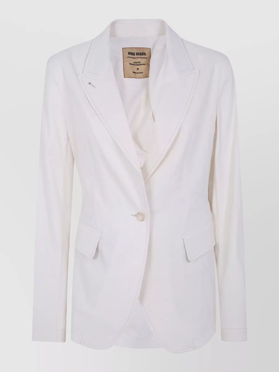 Uma Wang linen suit jacket