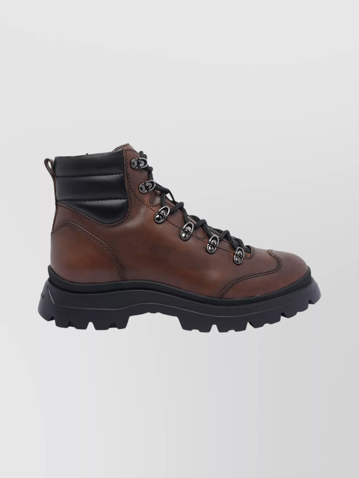 Hogan Chunky Sole Leather Ankle Booties