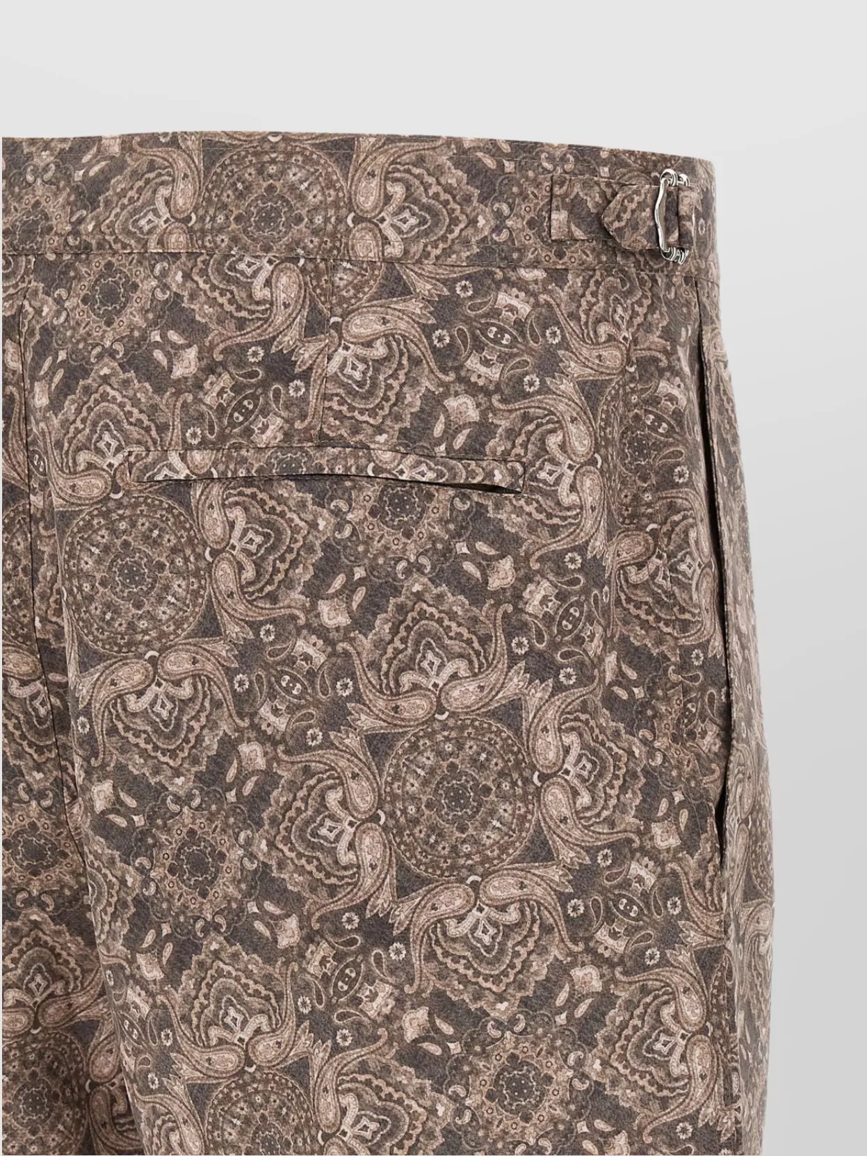 Brunello Cucinelli Paisley Print Swimsuit With Adjustable Waistband