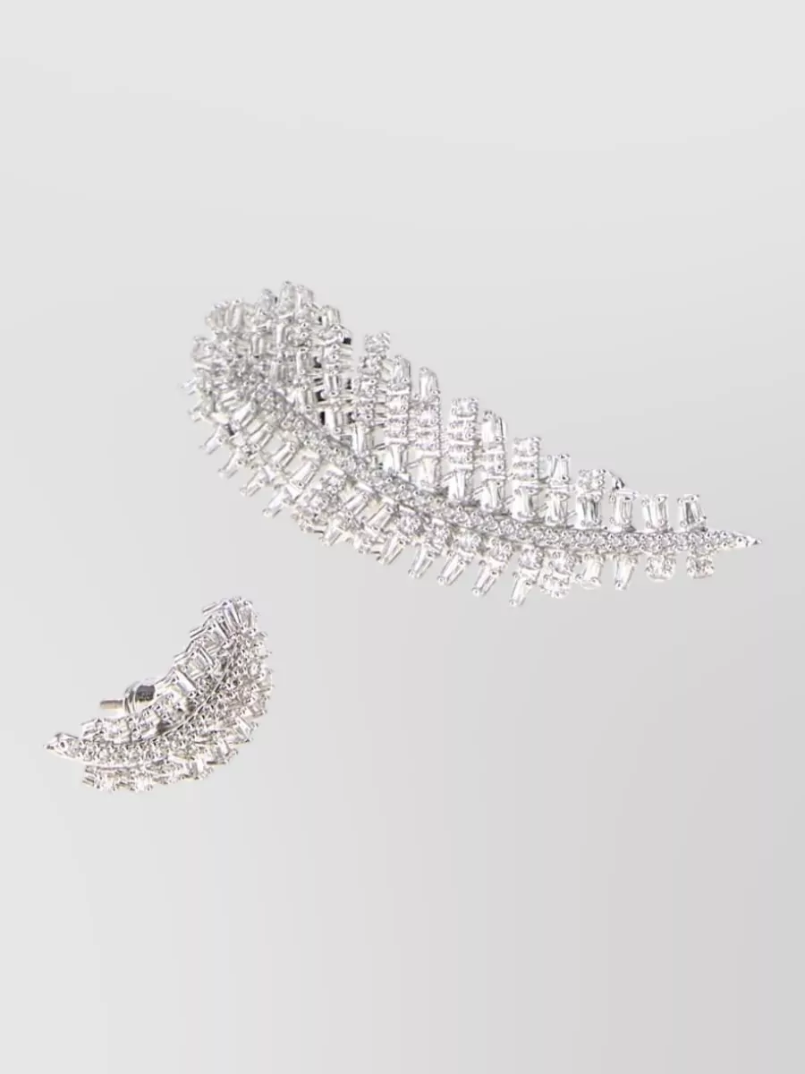 Swarovski metal earrings