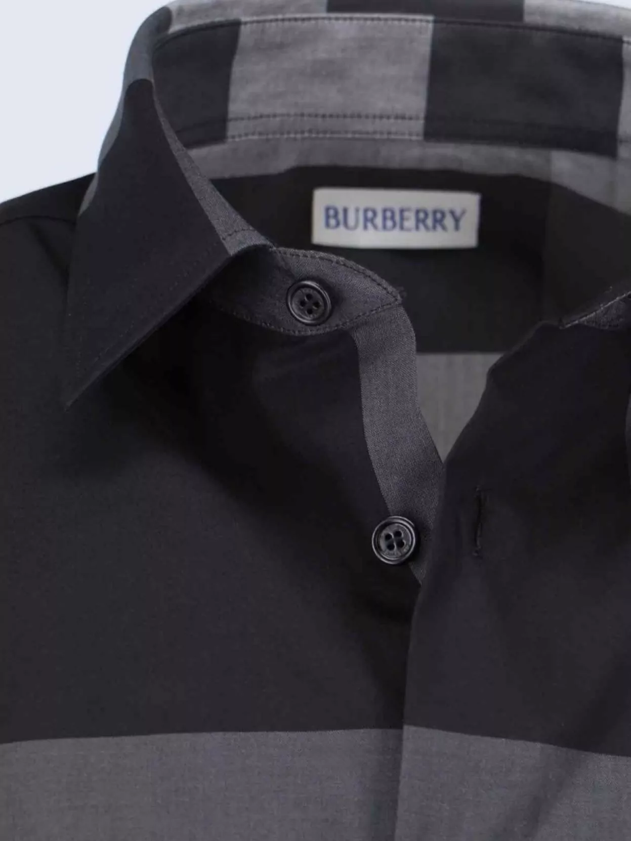 Burberry Collared Shirt With Pocket And Long Sleeves