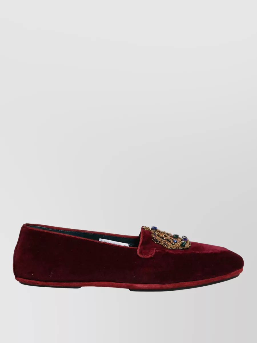 Dolce&Gabbana Velvet Slippers