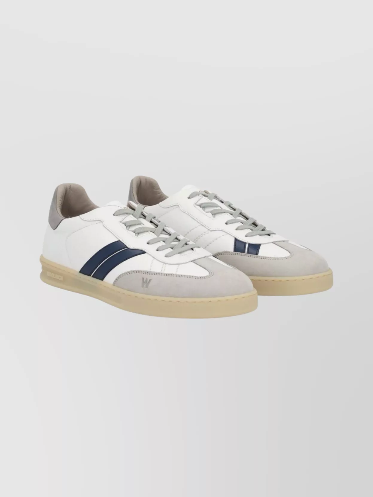 Woolrich Low-Top Sneakers With Round Toe And Stripes