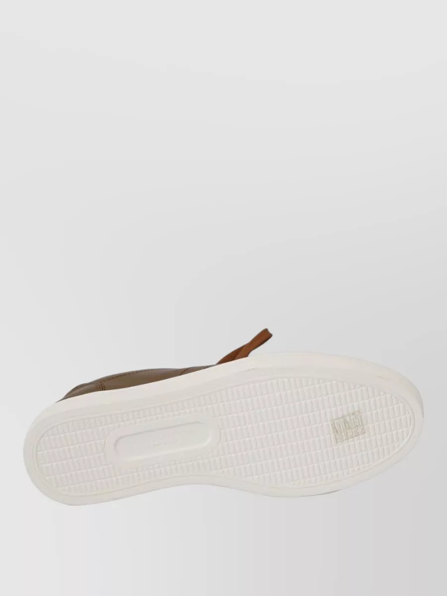 Dolce&Gabbana Leather Low-Top Lace-Up Sneakers