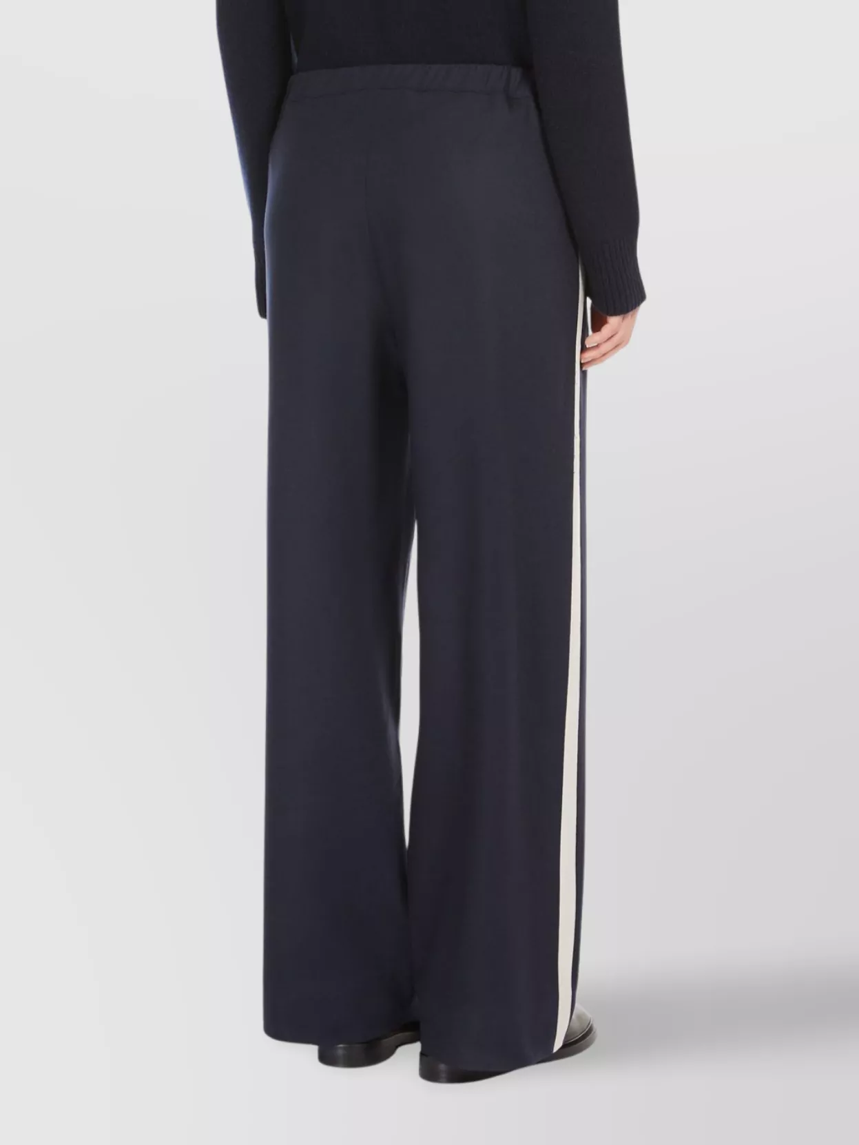 's Max Mara Flannel Trousers With Drawstring And Bands