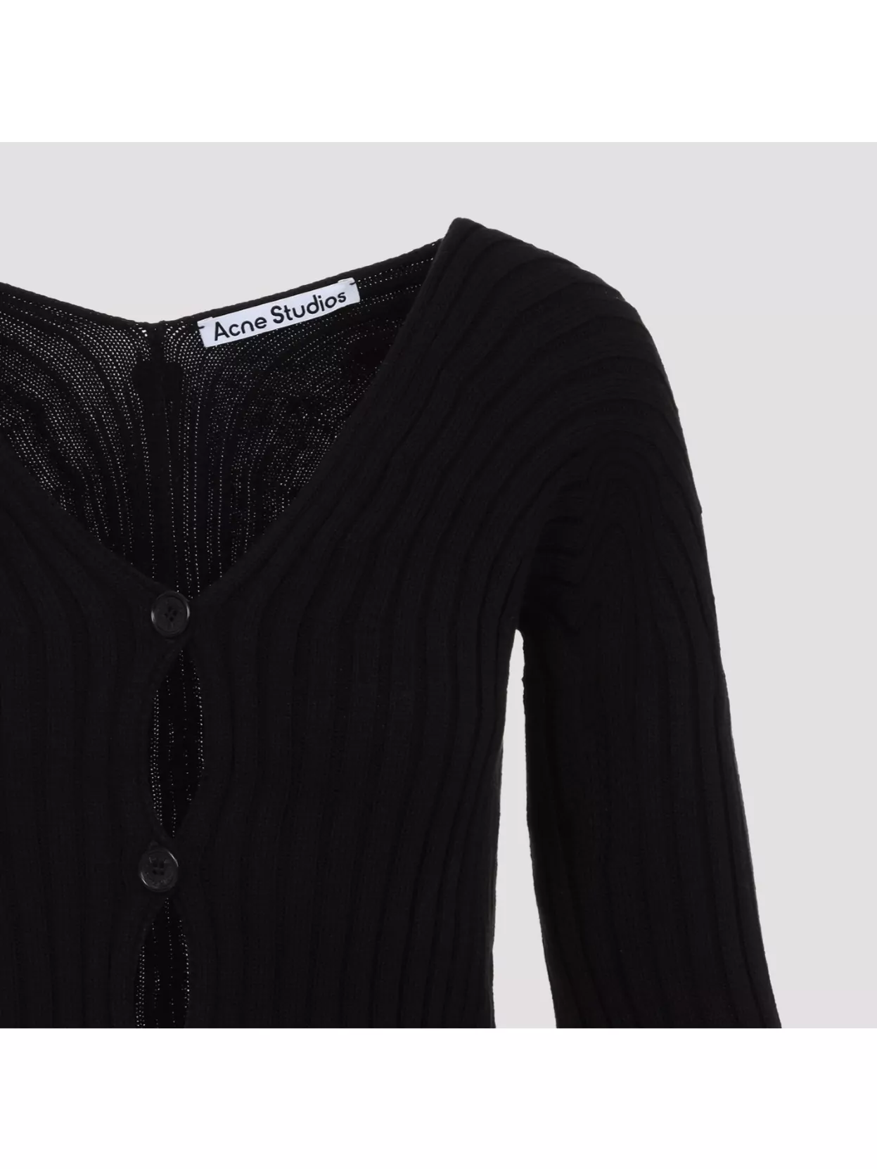 Acne Studios Ribbed Cotton Cardigan