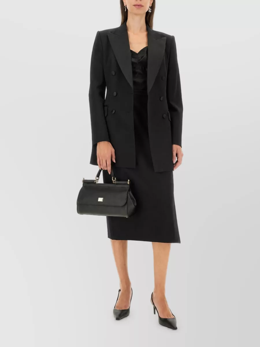 Dolce&Gabbana Virgin Wool Midi Skirt