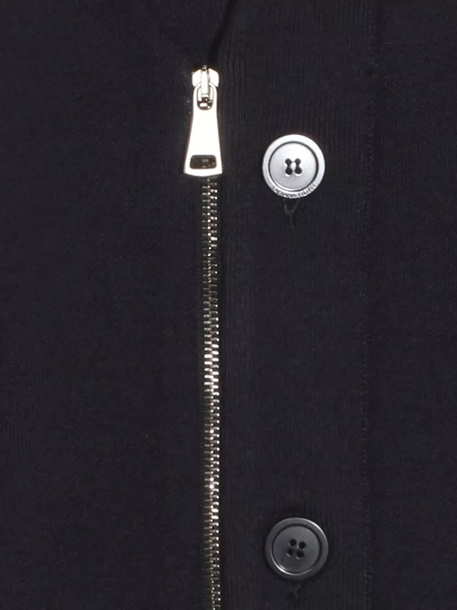 Fabiana Filippi V Neck Cropped Knitwear Long Sleeves Buttons