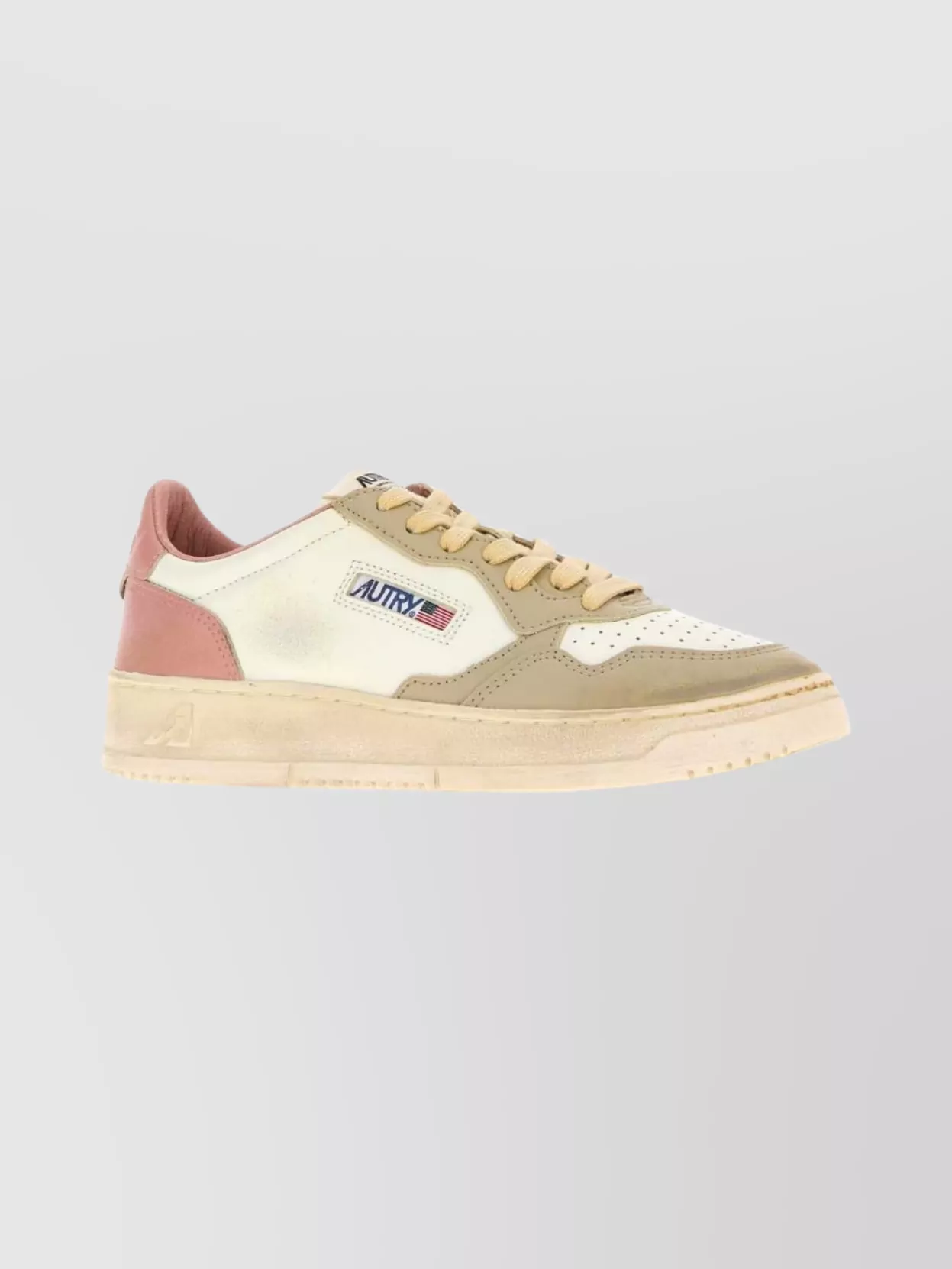 Autry Leather Supvint Sneakers Rubber Sole In Multi