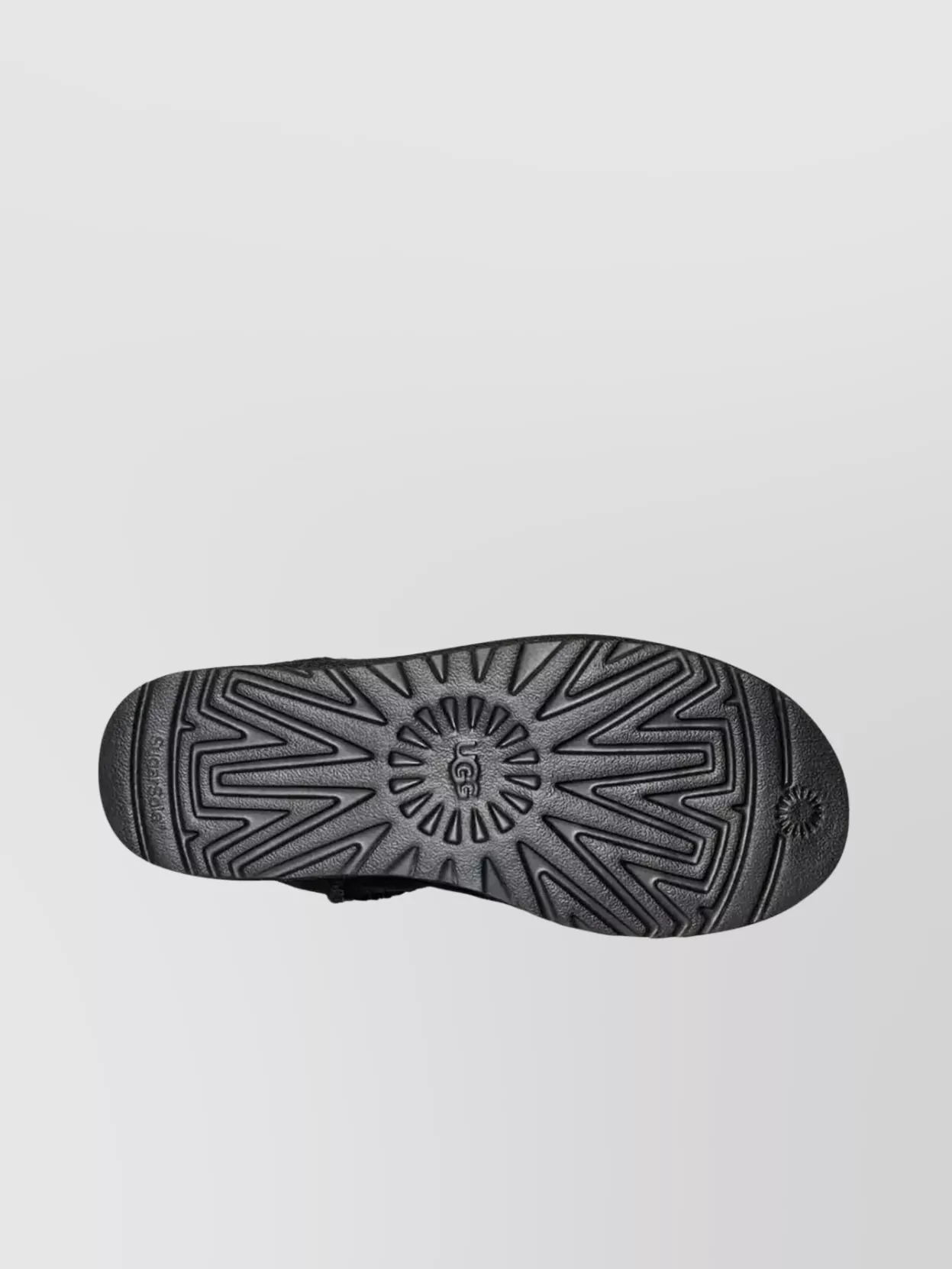 Ugg Short Zipper Round Toe Ribbed Sole Boots
