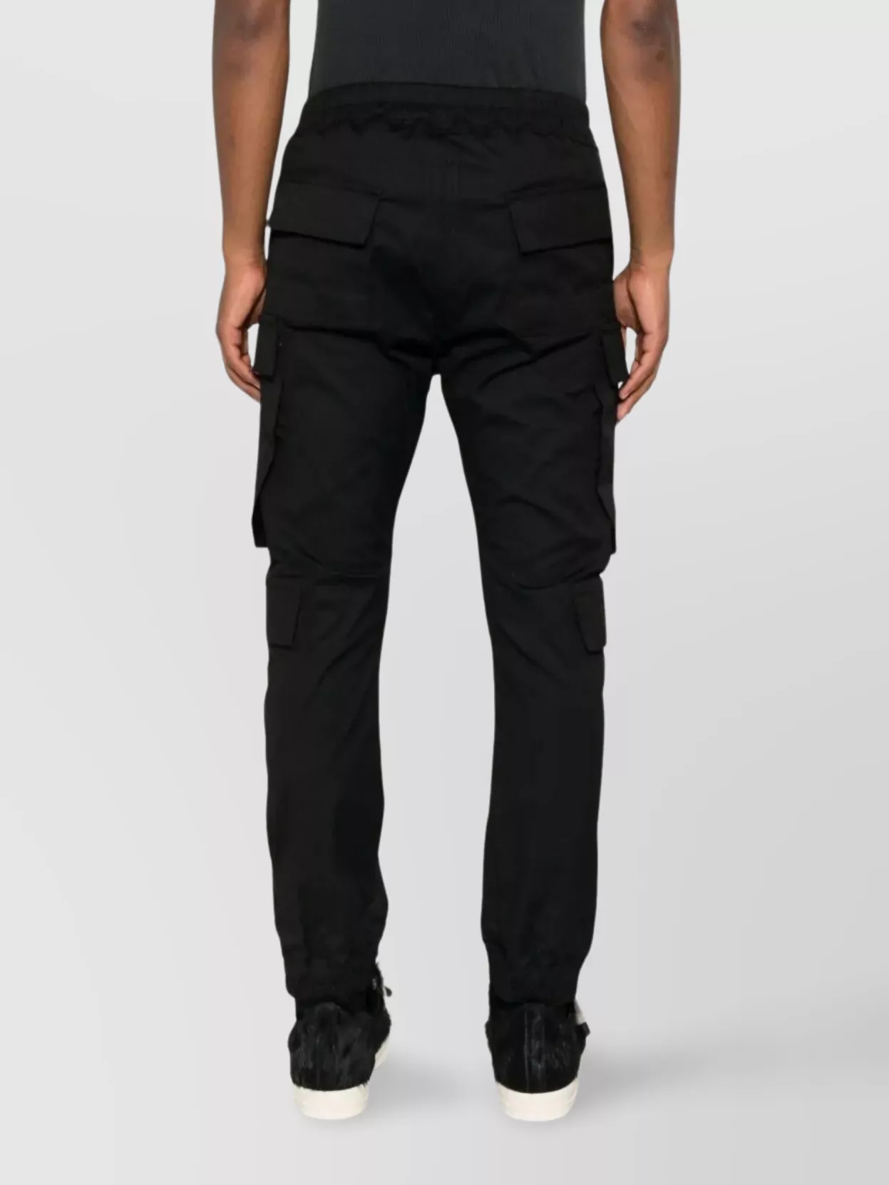Rick Owens Cargo Trousers With Drawstring And Pockets In Black
