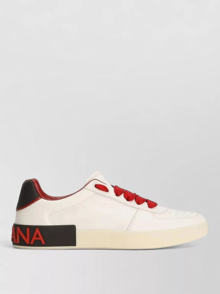Dolce&Gabbana Leather Low-Top Sneakers