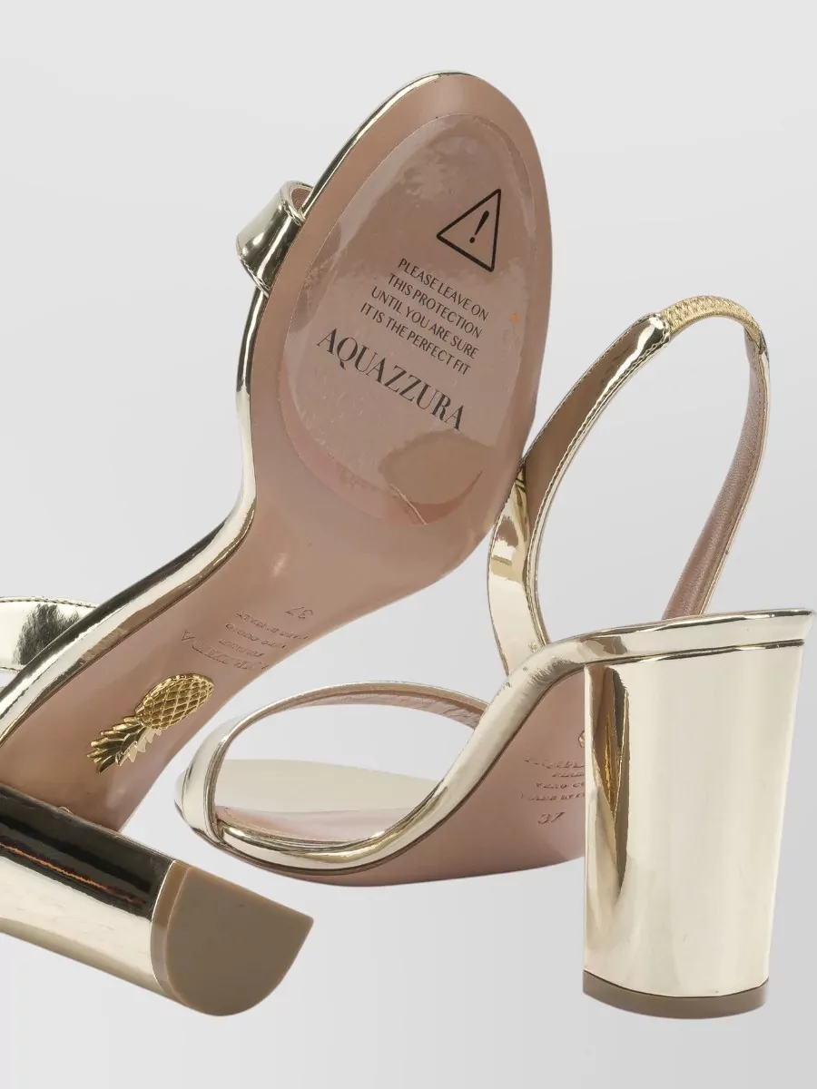 Aquazzura So Nude Block Heel 85Mm Sandals