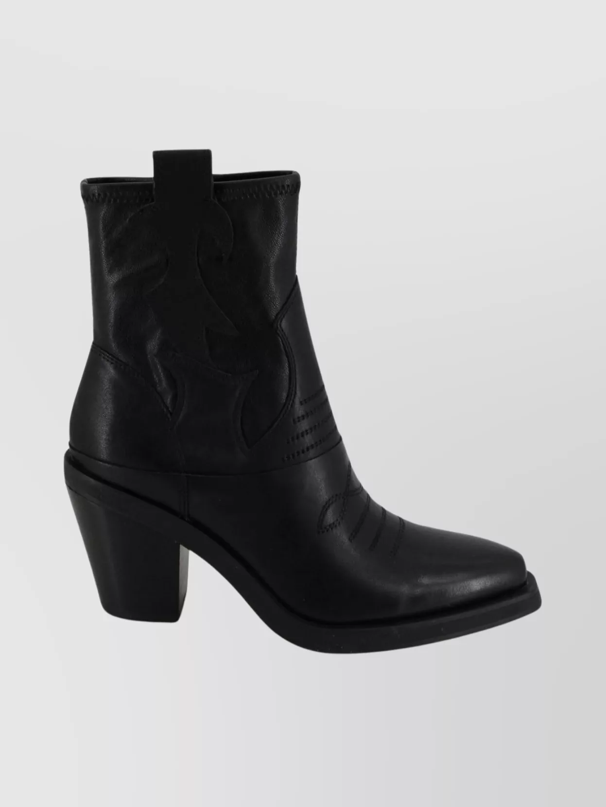 Ash Contemporary Western Ankle Boot