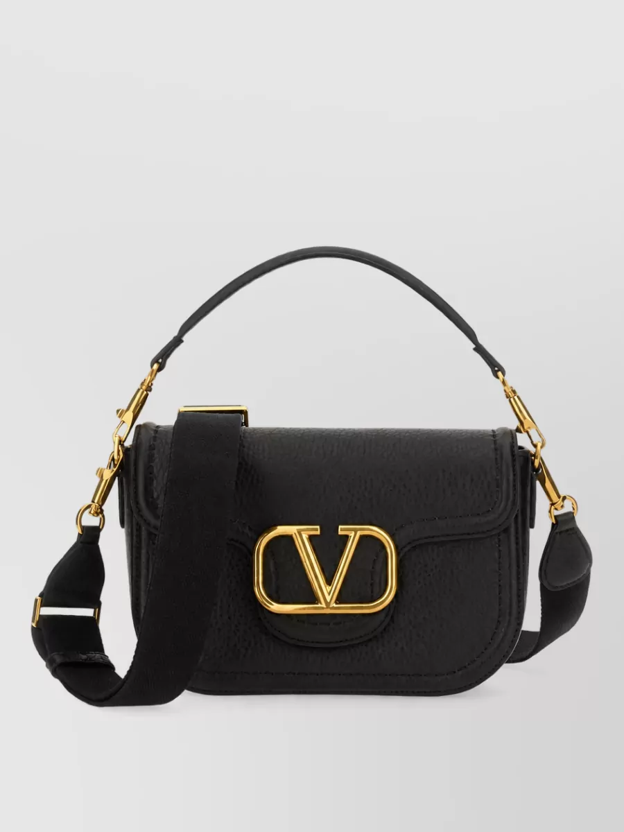 Valentino Garavani Alltime Leather Shoulder Bag