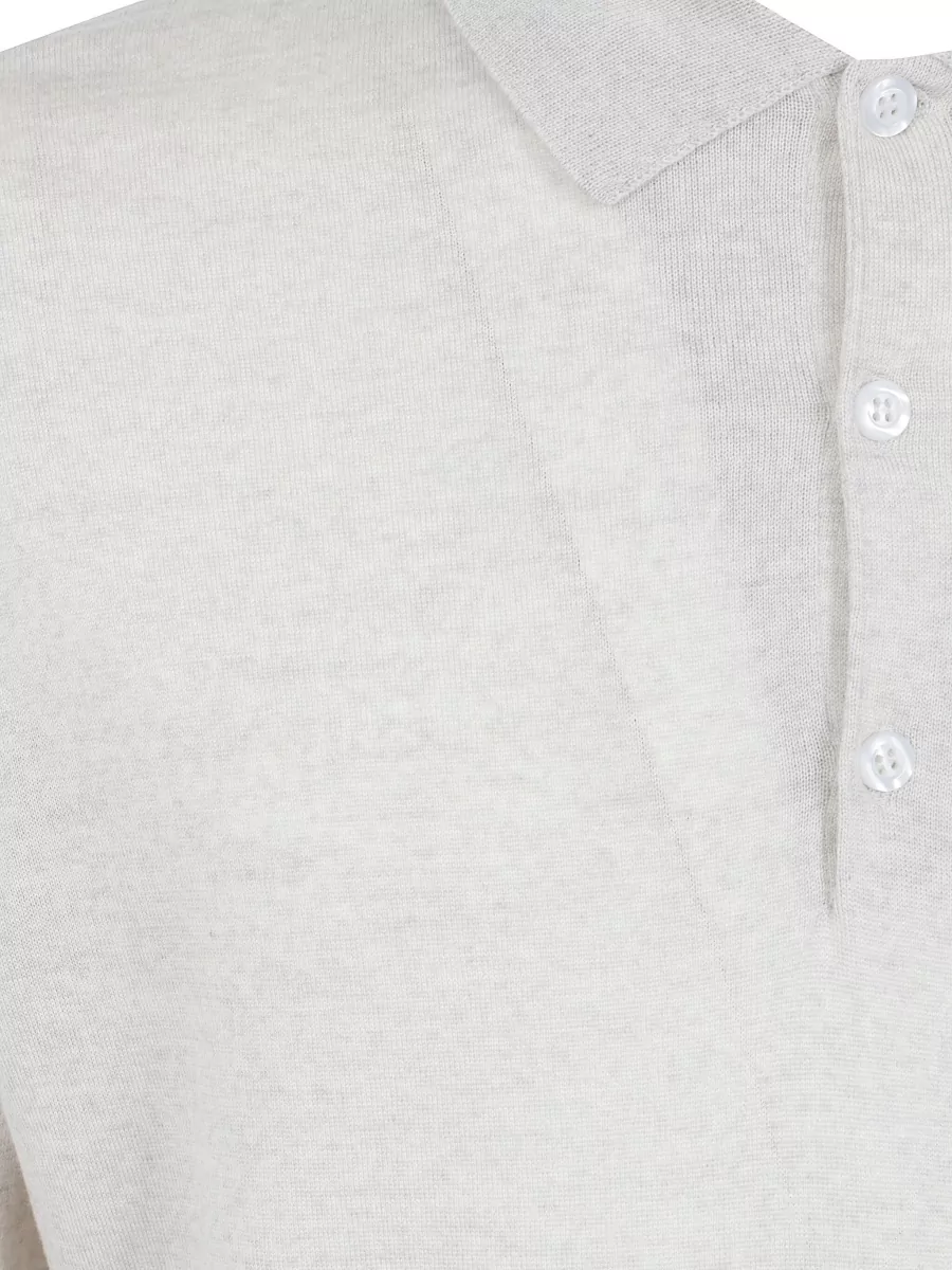 John Smedley Long Sleeve Polo Shirt