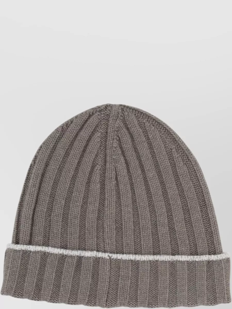 Brunello Cucinelli ribbed cashmere beanie