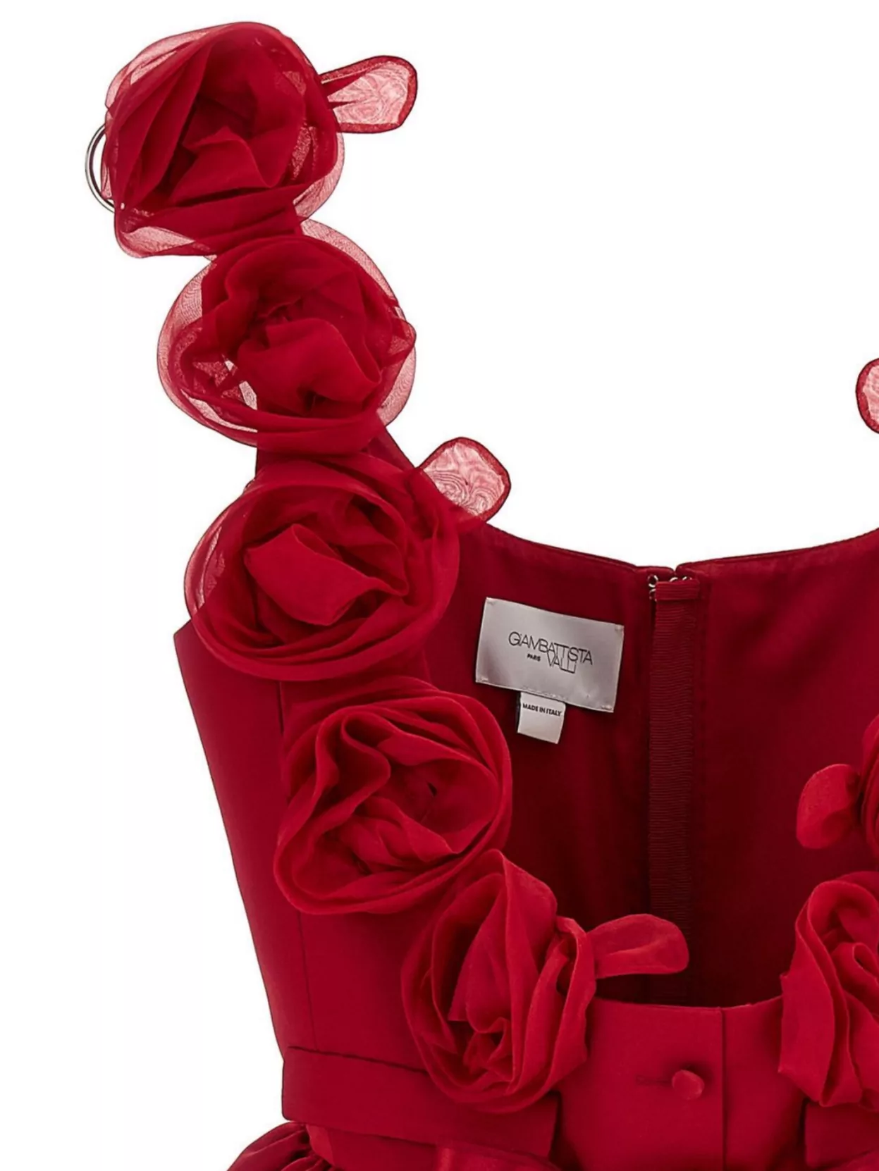 Giambattista Valli Satin Mini Dress With Structured Balloon Skirt