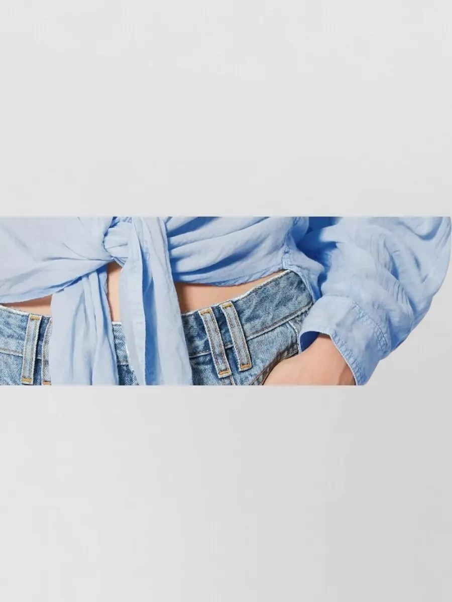 Isabel Marant Etoile Tie-Detail Cotton Shirt