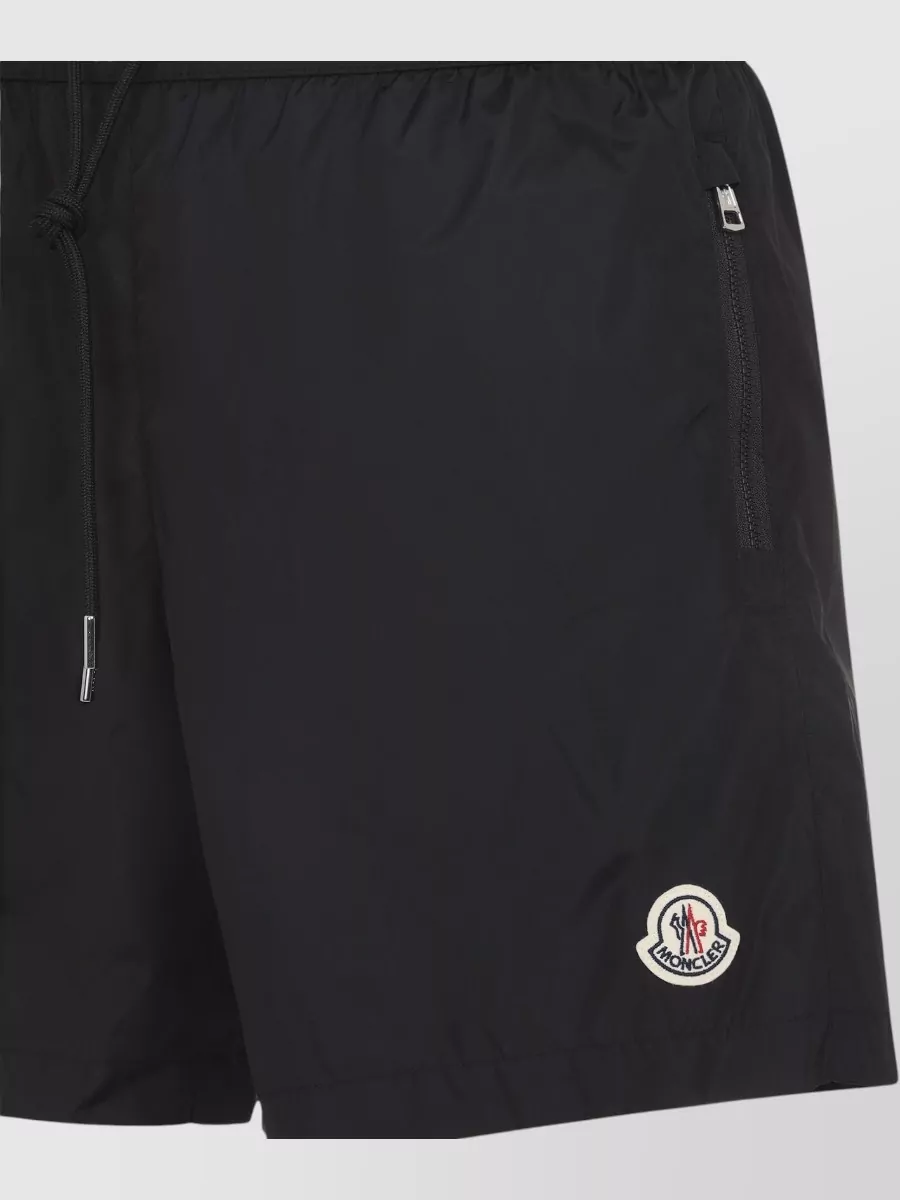 Moncler Logo Patch Swim Shorts